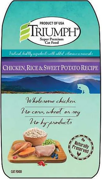 3 Lb Triumph Wild Spirit Deboned Chicken & Brown Rice Cat (6 Per Bale) - Health/First Aid